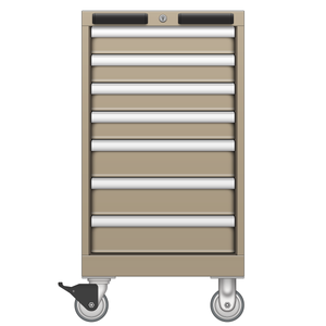 LISTA Mobile Cabinet, 7 Drawer, 16.9" W 28.5" D 32.3" H (NW0600-0701N-M) LISTA Mobile Cabinet, 7 Drawer, 16.9" W 28.5" D 32.3" H (NW0600-0701N-M)