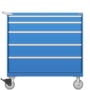 LISTA Mobile Cabinet, 5 Drawer, 47.0" W 28.5" D 47.4" H (MW0900-0503F-M) LISTA Mobile Cabinet, 5 Drawer, 47.0" W 28.5" D 47.4" H (MW0900-0503F-M)