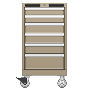 LISTA Mobile Cabinet, 6 Drawer, 16.9" W 28.5" D 32.3" H (NW0600-0601N-M) LISTA Mobile Cabinet, 6 Drawer, 16.9" W 28.5" D 32.3" H (NW0600-0601N-M)