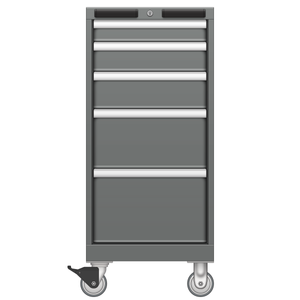 LISTA Mobile Cabinet, 5 Drawer, 16.9" W 28.5" D 38.2" H (NW0750-0505N-M) LISTA Mobile Cabinet, 5 Drawer, 16.9" W 28.5" D 38.2" H (NW0750-0505N-M)