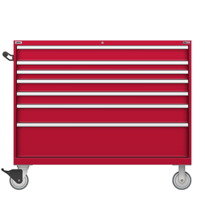 LISTA Technician Series Mobile Cabinet, 7 Drawer, 56.3" W 28.5" D 47.4" H (TSDW900-0701-M)