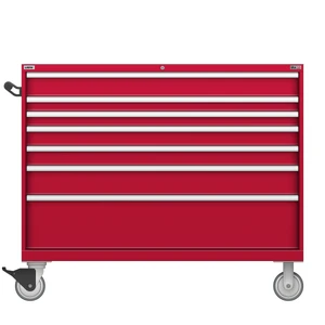LISTA Technician Series Mobile Drawer Cabinet, 7 Drawer, 56.3" W 28.5" D 47.4" H (TSDW900-0701-M)