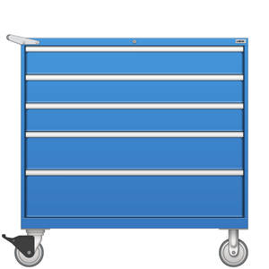 LISTA Mobile Cabinet, 5 Drawer, 47.0" W 28.5" D 47.4" H (MW0900-0501F-M) LISTA Mobile Cabinet, 5 Drawer, 47.0" W 28.5" D 47.4" H (MW0900-0501F-M)