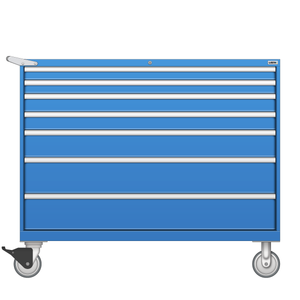 LISTA Mobile Cabinet, 7 Drawer, 56.3" W 28.5" D 47.4" H (DW0900-0703F-M) LISTA Mobile Cabinet, 7 Drawer, 56.3" W 28.5" D 47.4" H (DW0900-0703F-M)