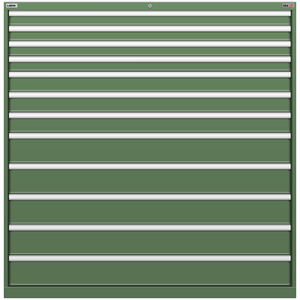 LISTA Stationary Cabinet, Shallow, 12 Drawer, 56.3" W 22.5" D 57.1" H (HT1350-1234F)