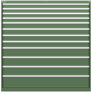 LISTA Stationary Cabinet, Shallow, 12 Drawer, 56.3" W 22.5" D 57.1" H (HT1350-1201F)