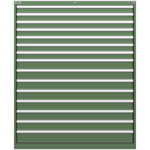 LISTA Stationary Cabinet, 15 Drawer, 47.0" W 28.5" D 57.1" H (MW1350-1502F)