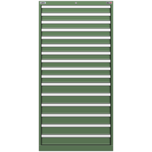 LISTA Stationary Cabinet, 16 Drawer, 28.2" W 28.5" D 57.1" H (SC1350-1601F)