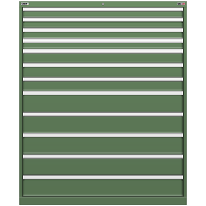 LISTA Stationary Cabinet, Shallow, 12 Drawer, 47.0" W 22.5" D 57.1" H (MS1350-1234F)