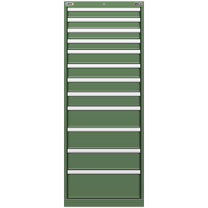 LISTA Stationary Cabinet, 12 Drawer, 22.2" W 28.5" D 57.1" H (MP1350-1201F)
