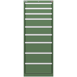 LISTA Stationary Cabinet, Shallow, 9 Drawer, 22.2" W 22.5" D 57.1" H (CL1350-0902F)