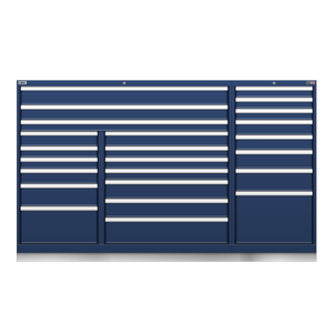 LISTA Technician Series Stationary Cabinet, Triple Bank, 24 Drawer, 78.5" W 28.5" D 47.6" H (TSTB1050-2402)
