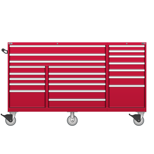 LISTA Technician Series Mobile Cabinet, Triple Bank, 21 Drawer, 78.5" W 28.5" D 47.4" H (TSTB900-2102-M) LISTA Technician Series Mobile Cabinet, Triple Bank, 21 Drawer, 78.5" W 28.5" D 47.4" H (TSTB900-2102-M)
