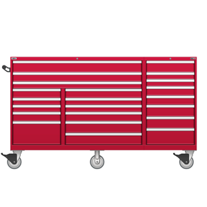 LISTA Technician Series Mobile Cabinet, Triple Bank, 22 Drawer, 78.5" W 28.5" D 47.4" H (TSTB900-2201-M) LISTA Technician Series Mobile Cabinet, Triple Bank, 22 Drawer, 78.5" W 28.5" D 47.4" H (TSTB900-2201-M)