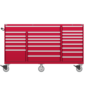 LISTA Technician Series Mobile Cabinet, Triple Bank, 22 Drawer, 78.5" W 28.5" D 47.4" H (TSTB900-2202-M) LISTA Technician Series Mobile Cabinet, Triple Bank, 22 Drawer, 78.5" W 28.5" D 47.4" H (TSTB900-2202-M)