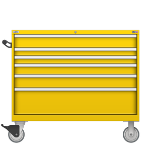 LISTA Technician Series Mobile Cabinet, 6 Drawer, 47.0" W 28.5" D 41.5" H (TSMW750-0621-M)