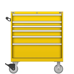 LISTA Technician Series Mobile Drawer Cabinet, 6 Drawer, 34.3" W 28.5" D 41.5" H (TSEW750-0621-M)