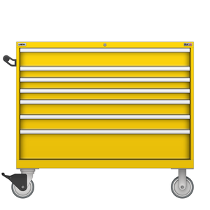 LISTA Technician Series Mobile Cabinet, Shallow, 7 Drawer, 47.0" W 22.5" D 41.5" H (TSMS750-0722-M)
