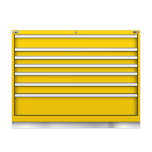 LISTA Technician Series Stationary Cabinet, Shallow, 7 Drawer, 47.0" W 22.5" D 35.8" H (TSMS750-0722)