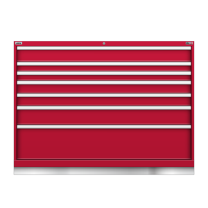 LISTA Technician Series Stationary Cabinet, 7 Drawer, 56.3" W 28.5" D 41.7" H (TSDW900-0701)