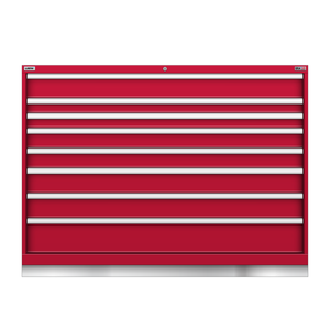 LISTA Technician Series Stationary Cabinet, 8 Drawer, 56.3" W 28.5" D 41.7" H (TSDW900-0807)