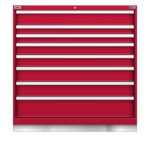 LISTA Technician Series Stationary Cabinet, 8 Drawer, 40.3" W 28.5" D 41.7" H (TSHW900-0807)