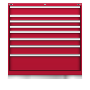 LISTA Technician Series Stationary Cabinet, 8 Drawer, 40.3" W 28.5" D 41.7" H (TSHW900-0808)