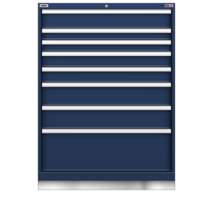LISTA Technician Series Stationary Cabinet, 8 Drawer, 34.3" W 28.5" D 47.6" H (TSEW1050-0801)