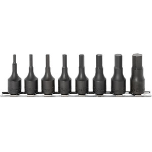 Ko-ken 3/8" Bit Socket Set, Hex SAE, 52mm Long, 8 pcs (RS3012A/8-L52) Ko-ken 3/8" Bit Socket Set, Hex SAE, 52mm Long, 8 pcs (RS3012A/8-L52)