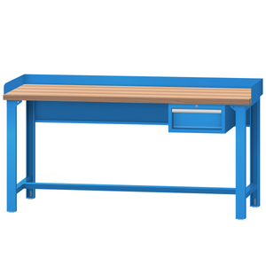 LISTA Industrial Workbench, w/ Hanging Cabinet, 72" W x 30" D x 35.25" H (WB1101-7230)