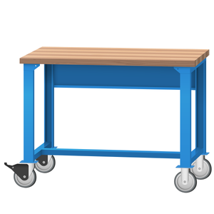 LISTA Mobile Industrial Workbench, 48" W x 30" D x 35.25" H (WB2000-4830)