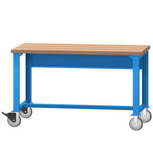 LISTA Mobile Industrial Workbench, 60" W x 30" D x 35.25" H (WB2000-6030)
