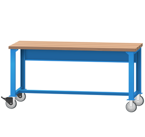 LISTA Mobile Industrial Workbench, 72" W x 30" D x 35.25" H (WB2000-7230)