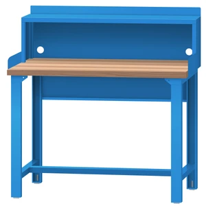 LISTA Industrial Workbench, w/ Stationary Riser Shelf, 48" W x 30" D x 35.25" H (WB1002-4830)