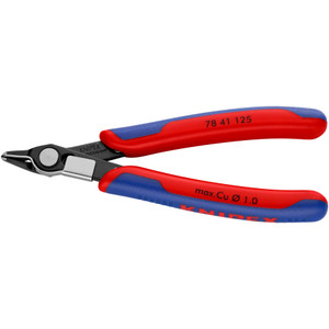 KNIPEX Electronics Super Knips®, Tapered Jaw, w/ Lead Catcher, 5" (78 41 125)