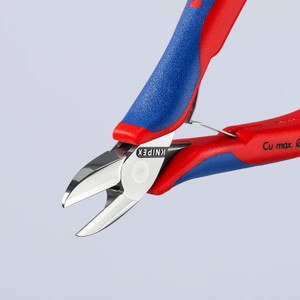 KNIPEX Precision Electronics Diagonal Cutters, Semi-Flush, 5-1/4" (77 02 130)