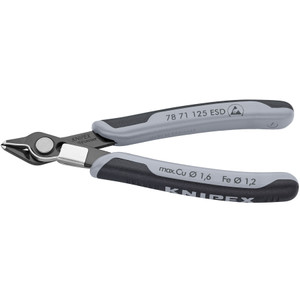 KNIPEX Electronics Super Knips®, w/ Lead Catcher, ESD, 5" (78 71 125 ESD)