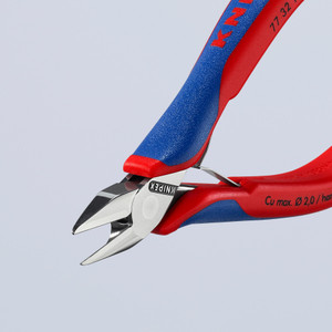 KNIPEX Precision Electronics Tapered Cutters, Semi-Flush, 5-1/4" (77 32 130)