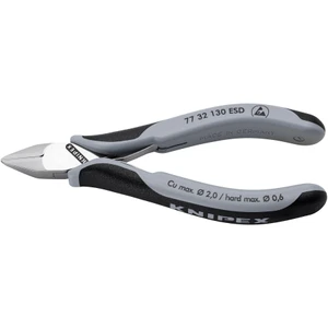 KNIPEX Precision Electronics Tapered Cutters, Semi-Flush, ESD, 5-1/4" (77 32 130 ESD)