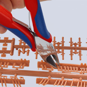 KNIPEX Precision Electronics Tapered Cutters, Flush, 5-1/4" (77 42 130)