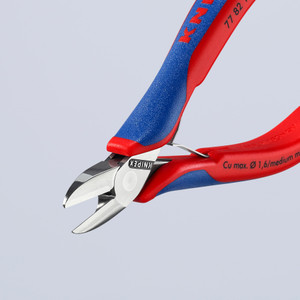 KNIPEX Precision Electronics Diagonal Cutters, Flush, 5-1/4" (77 82 130)