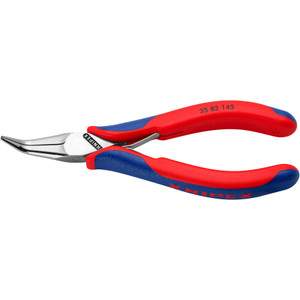 KNIPEX Precision Electronics Long Nose Pliers, 45° Angled, 5-3/4" (35 82 145)