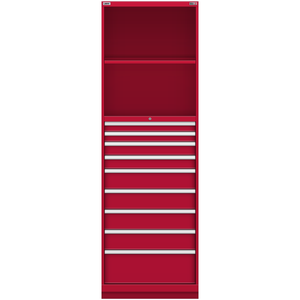 LISTA Tall Combination Cabinet, 9 Drawer, 28.2" W 28.5" D 86.6" H (TC02-2050SC-03)