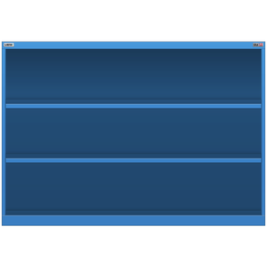 LISTA Shelf Cabinet, 3 Shelf, 56.3" W 28.5" D 39.4" H (X-DW0900-TSC)