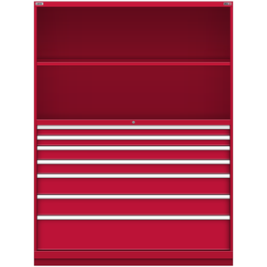 LISTA Tall Combination Cabinet, 7 Drawer, 56.3" W 28.5" D 74.8" H (TC02-1750DW-03)