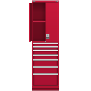 LISTA Tall Combination Cabinet, 7 Drawer, 22.2" W 28.5" D 74.8" H (TC03-1750MP-03)