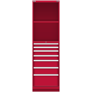 LISTA Tall Combination Cabinet, 7 Drawer, 22.2" W 28.5" D 74.8" H (TC02-1750MP-03)