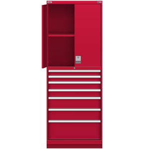 LISTA Tall Combination Cabinet, 7 Drawer, 28.2" W 28.5" D 74.8" H (TC03-1750SC-03)
