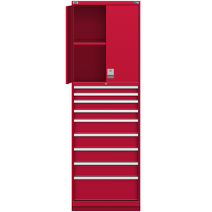 LISTA Tall Combination Cabinet, 9 Drawer, 28.2" W 28.5" D 86.6" H (TC03-2050SC-03)