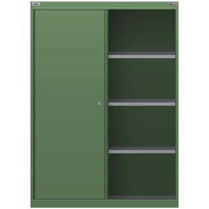 LISTA Shelf Cabinet, 4 Shelf, w/ Sliding Doors, 47.0" W 22.5" D 57.1" H (MSSD1350)